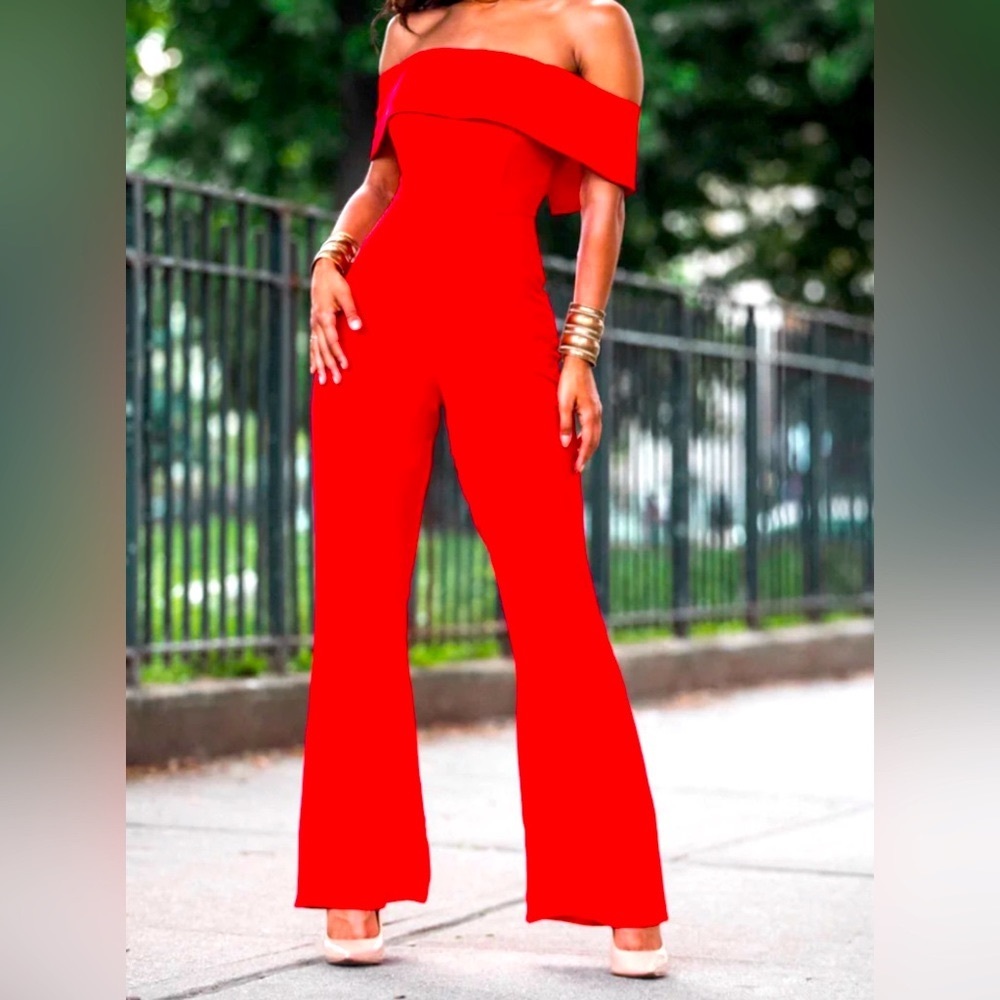 Off the Shoulder Jumpsuit